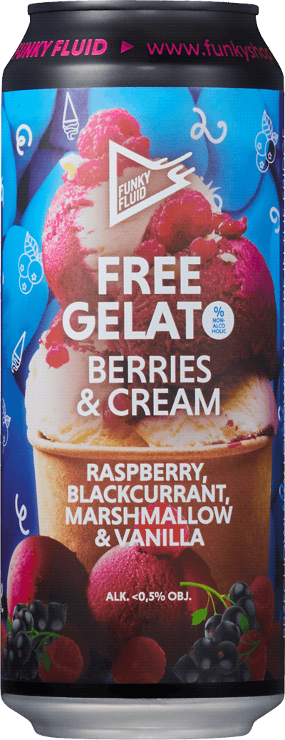Free Gelato Berries & Cream Non-Alcoholic